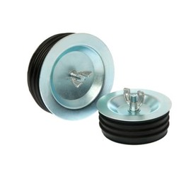 Black Swan 17170 Economy Test Plug, Steel - 3", Floor Drain Plug, Low-Pressure Test Plug with Rubber Gasket and Wingnut, Ideal for Sealing Pipes