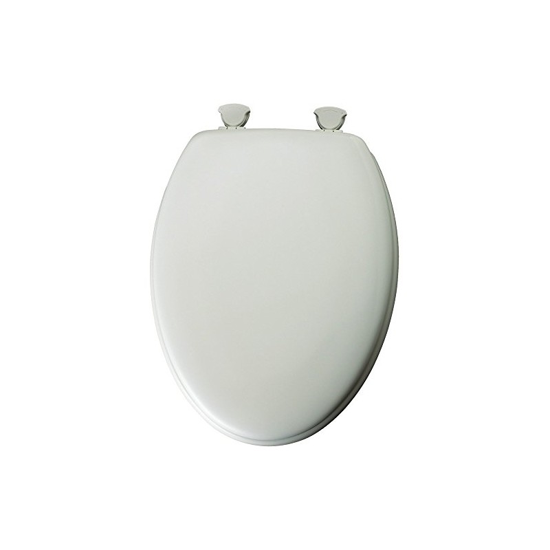 Mayfair 144ECA-000 White Elongated Traditional Wood Toilet Seat
