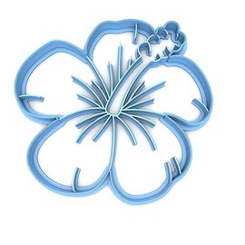 Sweet Prints Inc Hibiscus Cookie Cutter - Dishwasher Safe