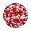 DR T&T 200 gelatin gelatine Capsules size 0 red white