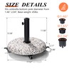 JOINHOM Patio Umbrella Base with Wheel 45lbs, Outdoor Umbrella Stand,