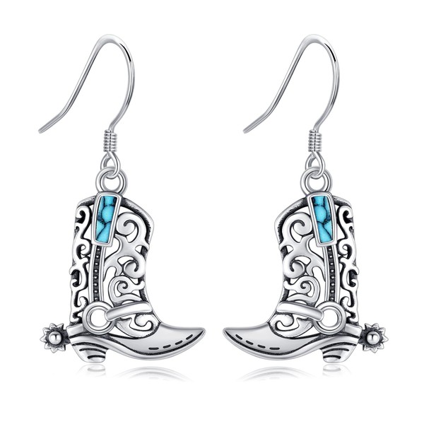 DAYLINLOVE Cowgirl Earrings S925 Sterling Silver Western Earrings for Women