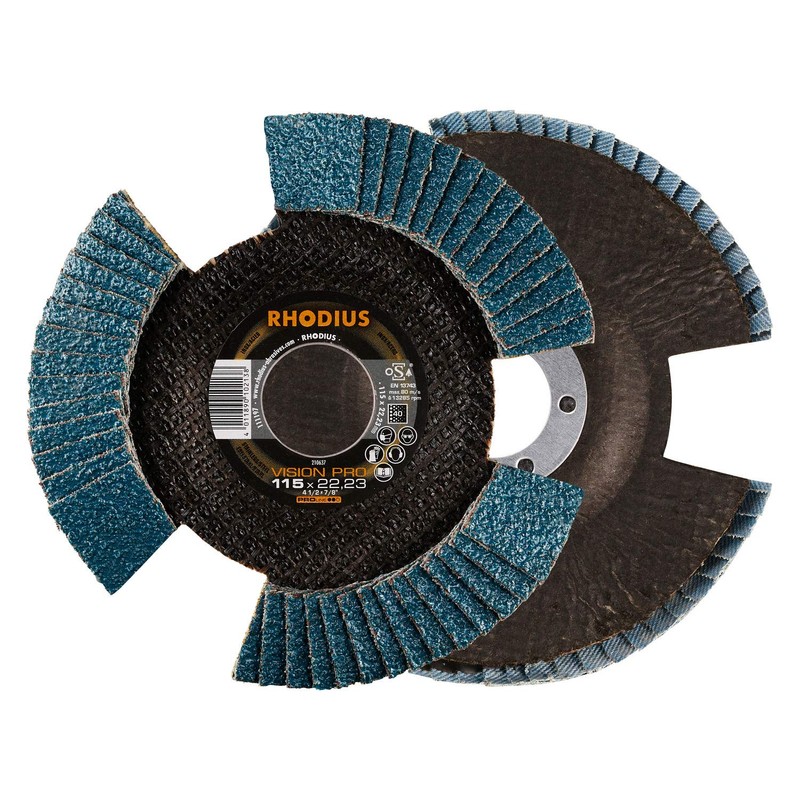 RHODIUS Vision Pro, 10 pieces, diameter 115 mm, K40 flap