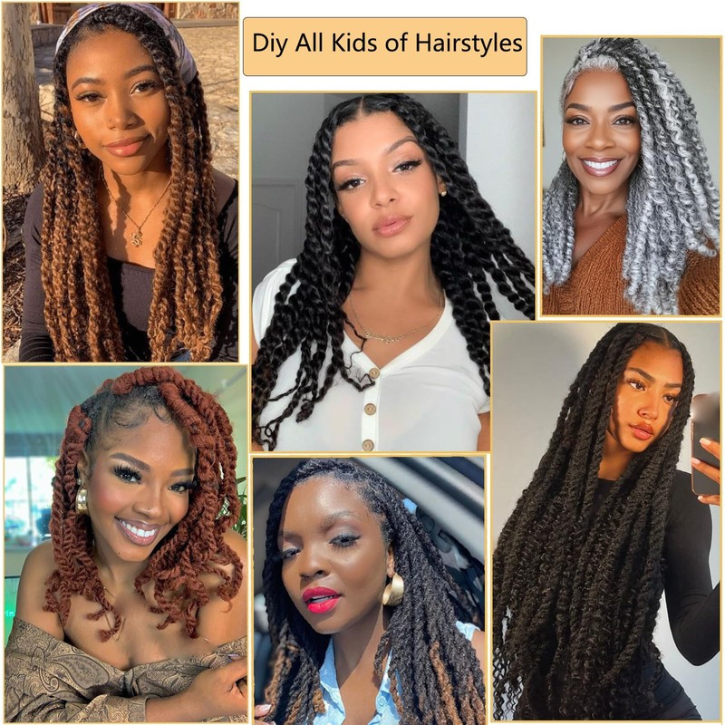 7 Packs Marley Twist Braiding Hair 12 Inch Marley Twist