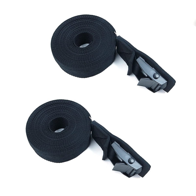 Tiardey 1 pair Black 10ft Tie Down Straps, Surfboard Canoe