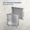 Bernkot Led Shower Niche 12" X 12" Brushed 304 Stainless