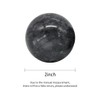 5,1 cm Baoding Bolas de mármol negro bola de piedra chino