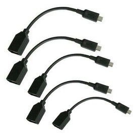 Unbranded Lot of 5pcs Micro USB  to USB (Female) OTG Adapter Cable Android US SELLER