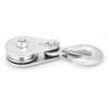 1Pcs High Strength Steel Hook Snatch Block Single Wheel Lifting