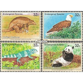 UN - NEW York 681-684 (complete.issue.) unmounted mint/never hinged ** MNH 1995 Affected Animals (Stamps for collectors) Amphibians/reptiles/dinosaurs