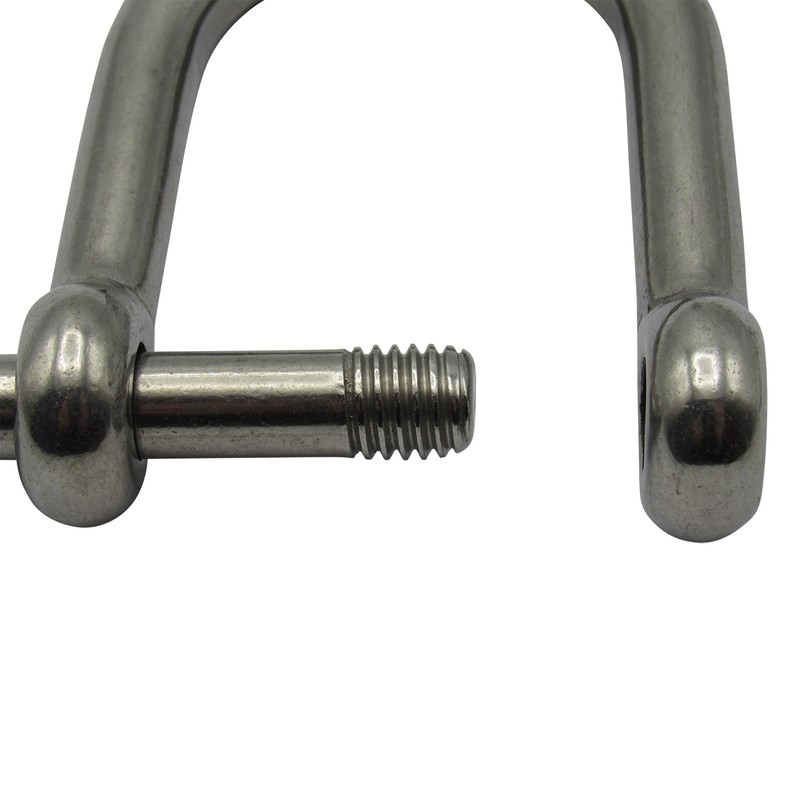 Stainless Steel Wide Dee Shackle 8MM X2 (Screw Pin D