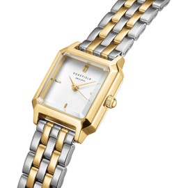 Rosefield Women's BWDSG-B03 Two-tone Mini Small Edit Crystal Duotone Woven Mesh Watch
