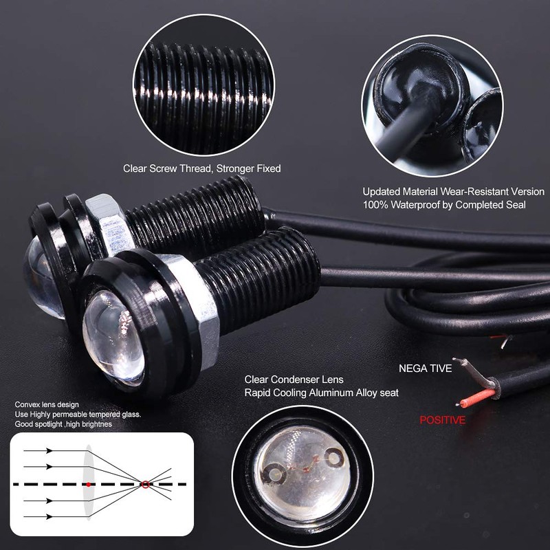 X-STYLE LED Daylight, 0.7 inch (18 mm), Eagle Eye Spotlight,