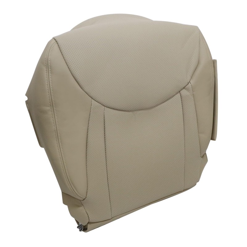Priprilod Tan Perforated Leather Driver Side Bottom Replacement Seat Cover