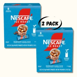 NESCAFÉ Ice Roast Instant Iced Coffee - 16 Packets (2 Boxes - FREE SHIPPING)