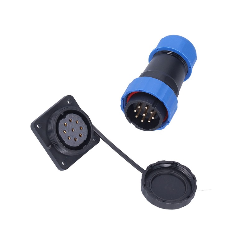 IP68 Waterproof Power Connector Male Female Square 4 Hole Aviation