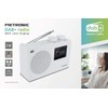 METRONIC 477252 DAB Radio (DAB+, FM, Portable, Block Design) White