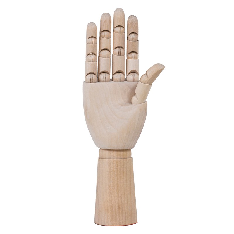 TOUROCMONT Wooden Hand Drawing Doll, Model Hand, 18 cm, 30