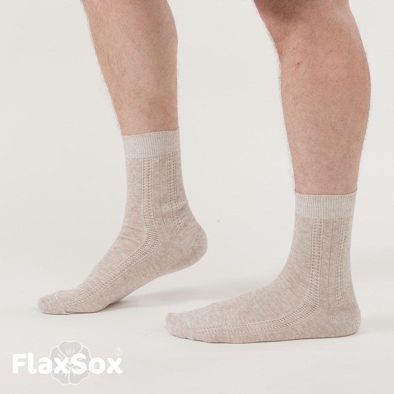 GreenWeave Earthwise - Calcetines de lino ultrafinos y transpirables para