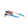 Oakley Youth OJ9010 Resistor Rectangular Sunglasses, Polished White/Prizm Sapphire, 23