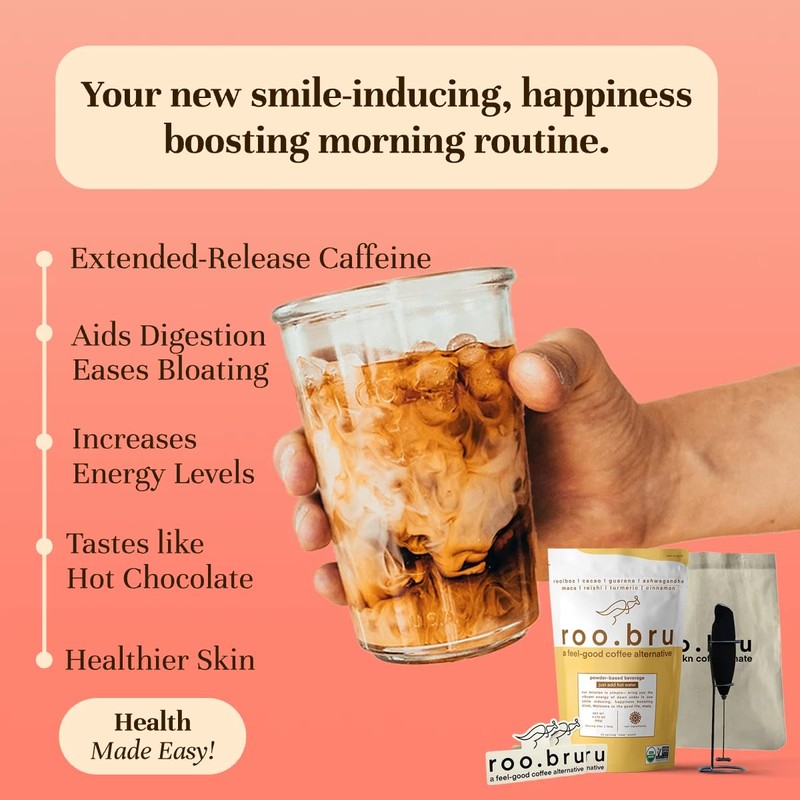 roo.bru | Healthy Coffee Alternative - Caffeine, Superfoods, nootropics &