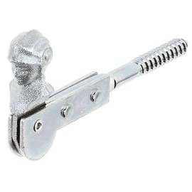 Shutter Lock Arrêt de volet à visser Tête de femme Galvanisé jaunis 115 mm