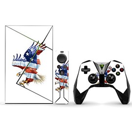 MightySkins Skin Compatible with NVIDIA Shield TV (2017) Pro - American Eagle | Protective, Durable, and Unique Vinyl Decal wrap Cover | Easy to Apply, Remove, and Change Styles | Made in The USA
