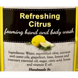 REFRESHING CITRUS FOAMING HAND & BODY WASH - Uplifting Gentle Cleanser