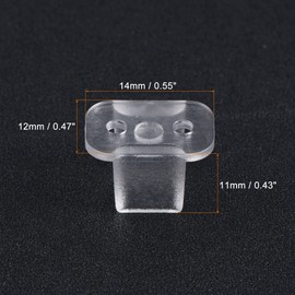 MECCANIXITY LED Neon Mounting Clips, Fixing Clamps Holder for 8mm Neon LED Strip Pack of 200