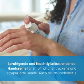 SIRIDERMA Hand Cream | Vegan, Basic Hand Care for Dry and Cracked Hands | Also for Neurodermatitis and Psoriasis (Lightly Fragranced, 50 ml)