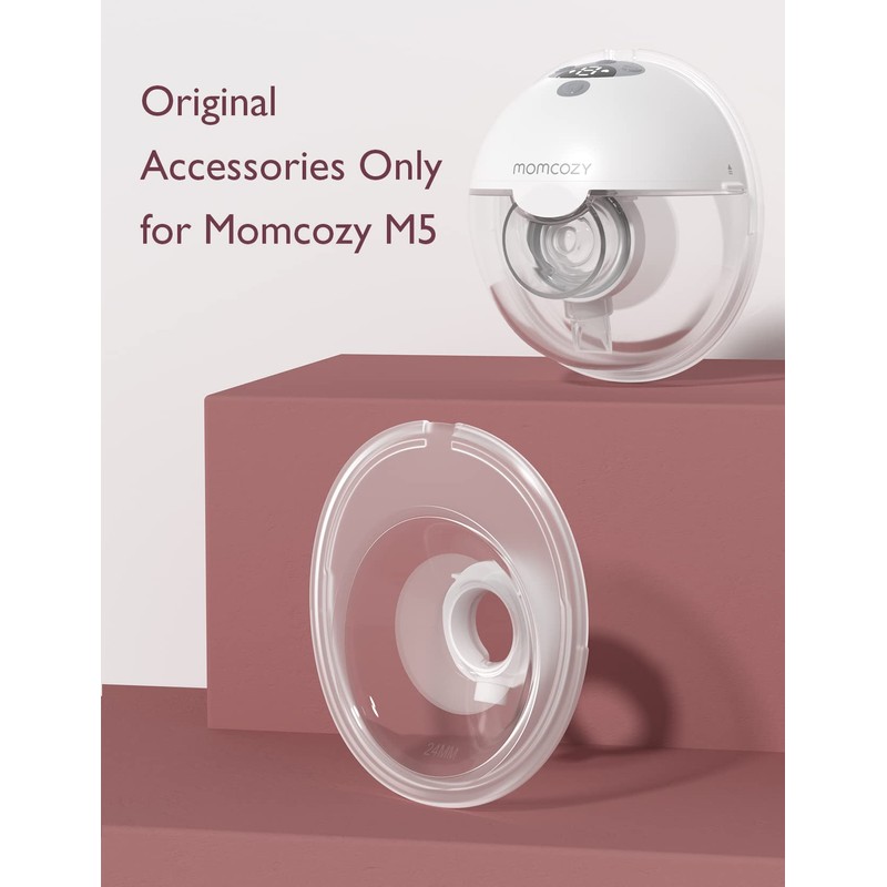 Momcozy Double-Sealed Flange 24mm Compatible with Momcozy M5 Breast Pump.