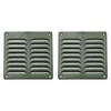 PATIKIL 6x6 Inch Aluminum Gable Vent, 2pcs Exterior Wall Outlet