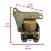 Caltric Rear Brake Caliper W/Pads for Honda 43250-Hn1-006