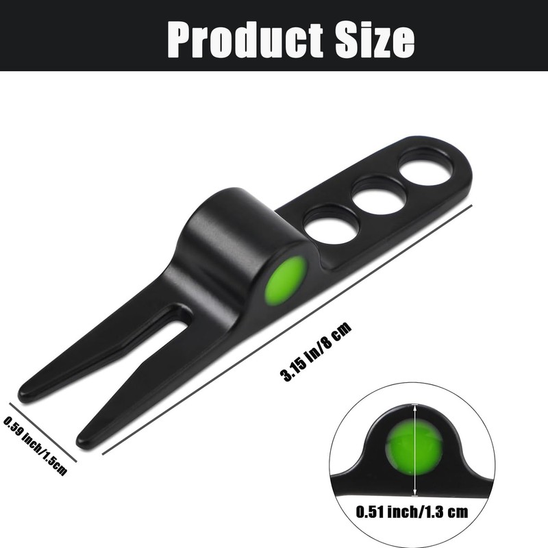 GBTUPOKW 2 PCS Golf Ball Fork Pivot Divot Repair Tool