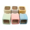 Yuvori 12-Pack 1.6" Modern Square Succulent Pots with Large Drainage