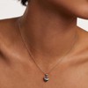Gold-Plated Crescent Moon and Star Pendant Necklace, Dainty Chain, Crystal