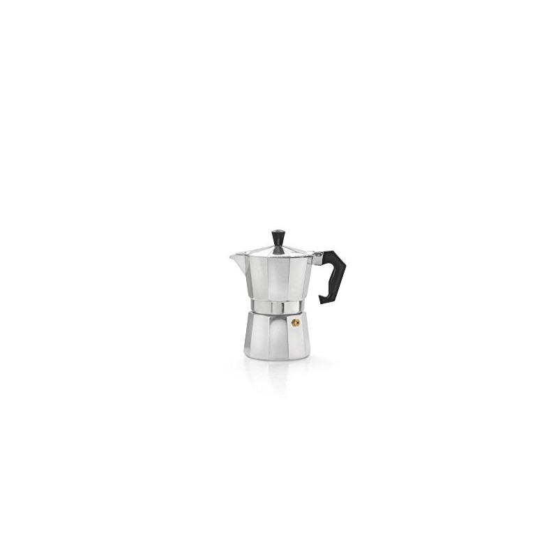 Leopold Vienna Espresso Maker for 3 Cups, Aluminium Silver, 8.1