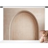 Kate Arch Backdrops Boho Photography Backdrop Beige Wall Backgrounds, 7x5ft