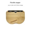 SUMISKY Lap Desk-Portable Laptop Table with Bamboo Platform Phone Holder