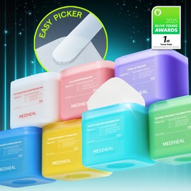 MEDIHEAL Toner Pad 100 Pads(7types Madecassoside Collagen etc) - PDRN Lifting Pad 100P