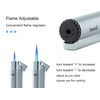 5 Pack Butane Torch Lighter Fuel Refillable Gas Window Viewable