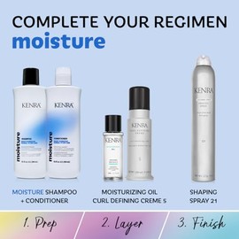 Kenra Professional Moisture Conditioner | Boost Hydration | Improve Manageability and Shine | Nourish Dry Hair | Color Safe | Efforless Detangling | Normal to Dry Hair