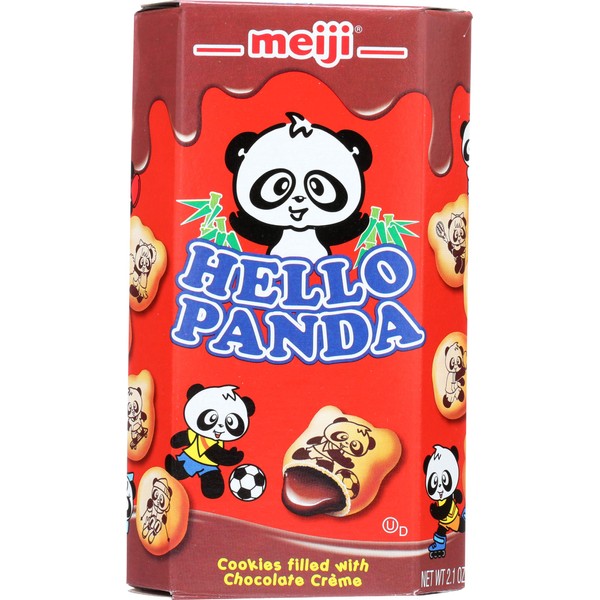 Meiji Hello Panda Biscuit with Chocolate Cream, 2.1 oz