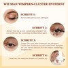 QUEWEL Lash Cluster Pack of 60, Mixed Eyelash Clusters 10-16