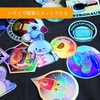 A-SUB 10 Sheets Printable Hologram Label Stickers Paper for Dye