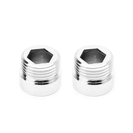 Vogueing Tool Faucet Adaptor 1/2" Thread Connector Solid Metal Aerator Connector for Kitchen Washroom Tap (F20-1/2, 2Pcs)