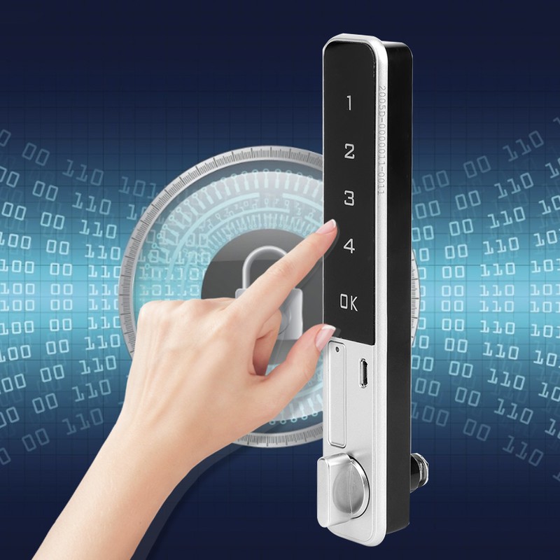 Zinc Alloy Electronic Smart Password Lock Touch Keypad with Flat