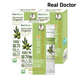 Real Doctor Doctor Pick Organic Extra Virgin Olive Oil 15 sachets (3 packs) / 리얼닥터 닥터픽 유기농 엑스트라버진 올리브오일 15포 3개