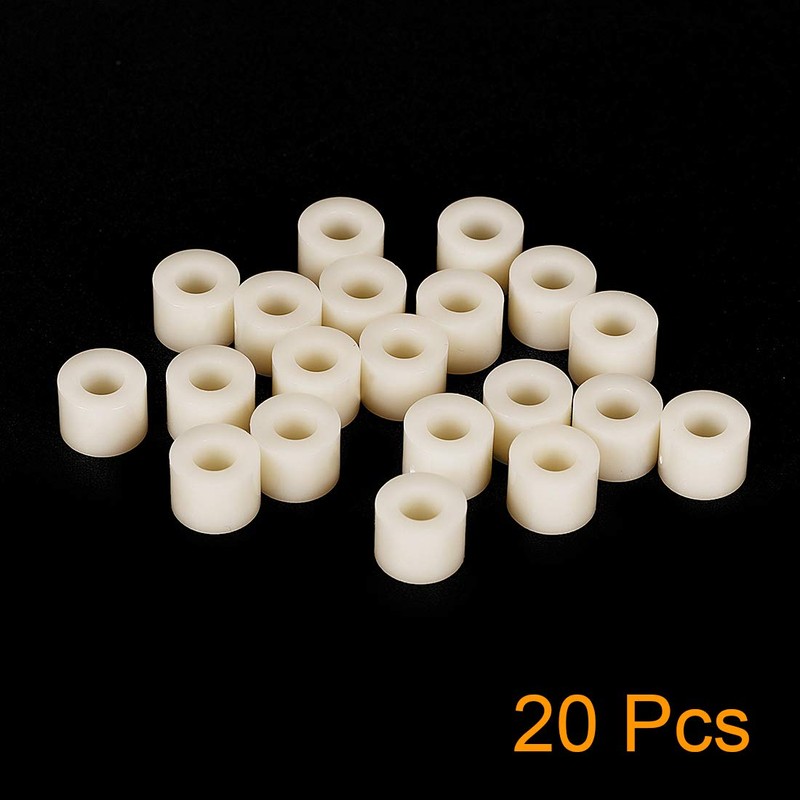 sourcing map ABS Round Cylinder Spacers Washers 11 mm x