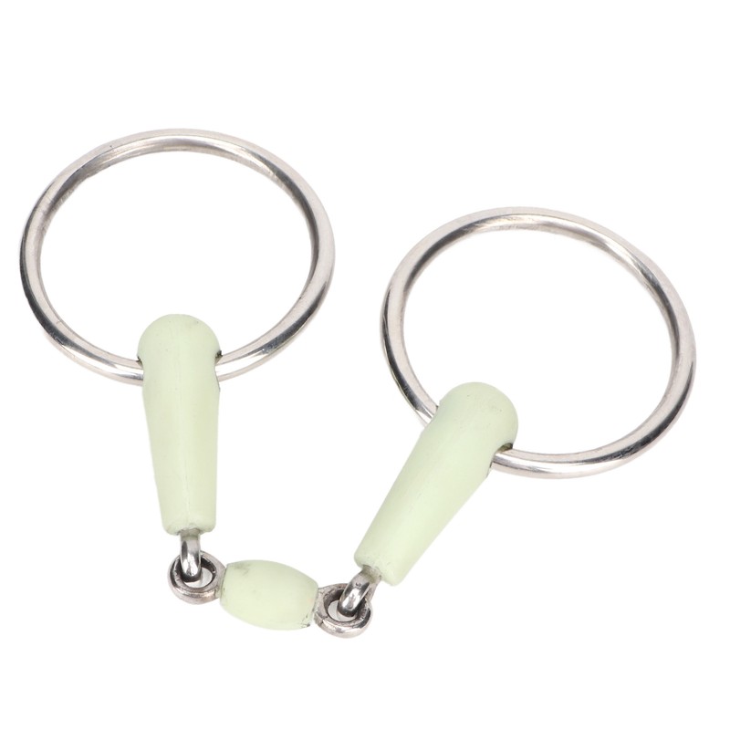 Horse Mouth Bit Stainless Steel Ring Middle Rubber Apple Flavour
